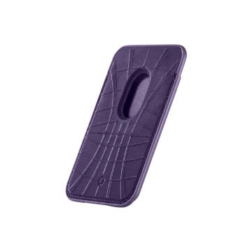 Spigen Apple MagSafe iPhone 15 / iPhone 14 / iPhone 13 / iPhone 12 Serisi için Cüzdan Valentinus Purple