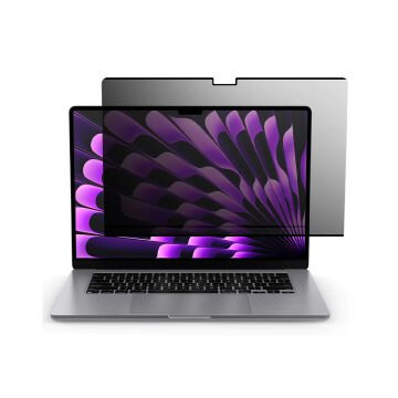 MacBook Air 15'' (M2 2023) ile Uyumlu Hayalet Ekran Koruyucu, Spigen Safe View (1 Adet)