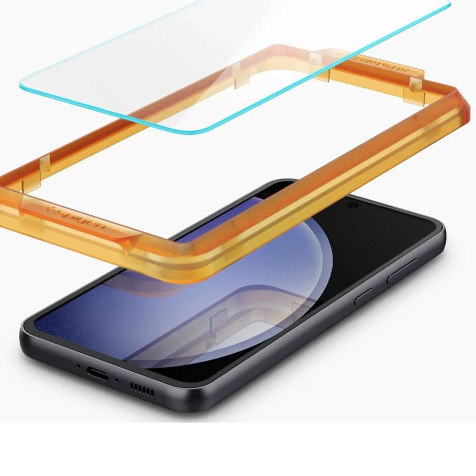 Galaxy S23 FE Cam Ekran Koruyucu, Spigen Kolay Kurulum Glas.tR AlignMaster Full Cover (2 Adet)