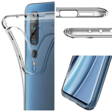 Xiaomi Mi 10 Pro / Mi 10 Kılıf, Spigen Liquid Crystal 4 Tarafı Tam Koruma Crystal Clear