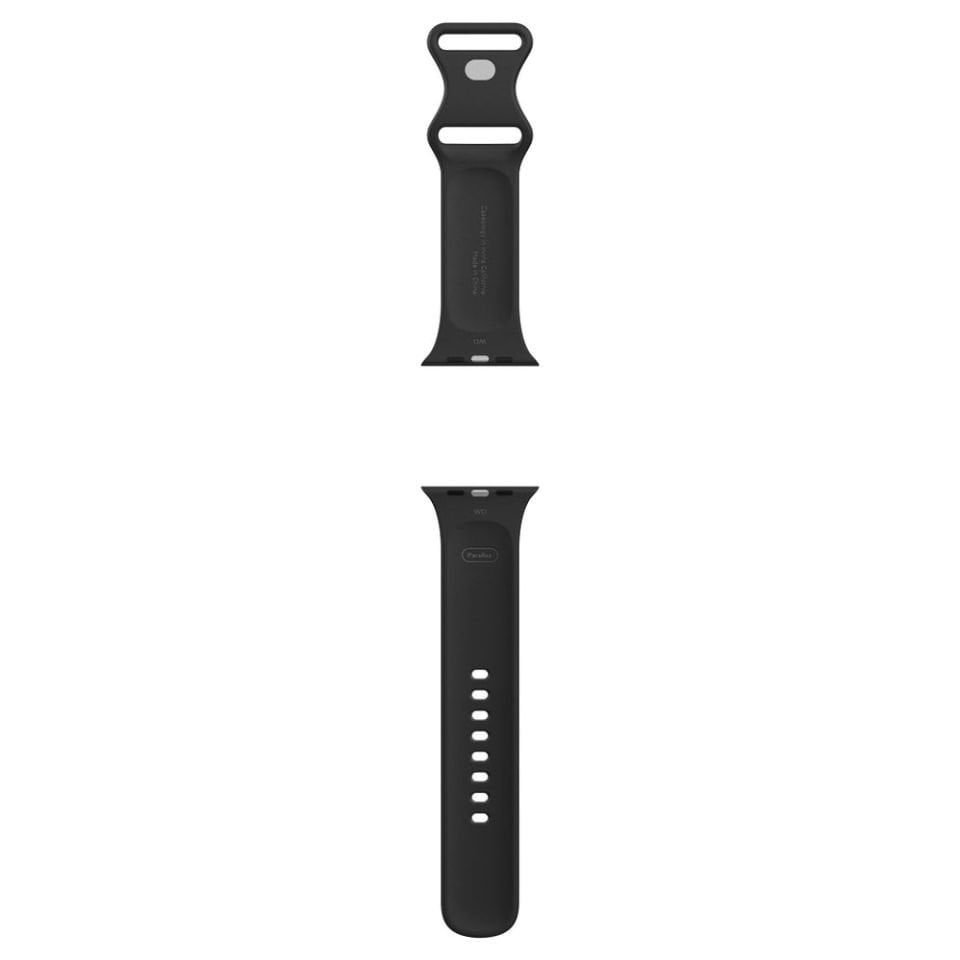 Spigen Caseology Apple Watch 49mm Ultra 2/1 - 46mm Seri 10 - 45mm Seri 9/8/7 - 44mm Seri SE2/SE/6/5/4 Kordon Kayış Band Parallax Matte Black