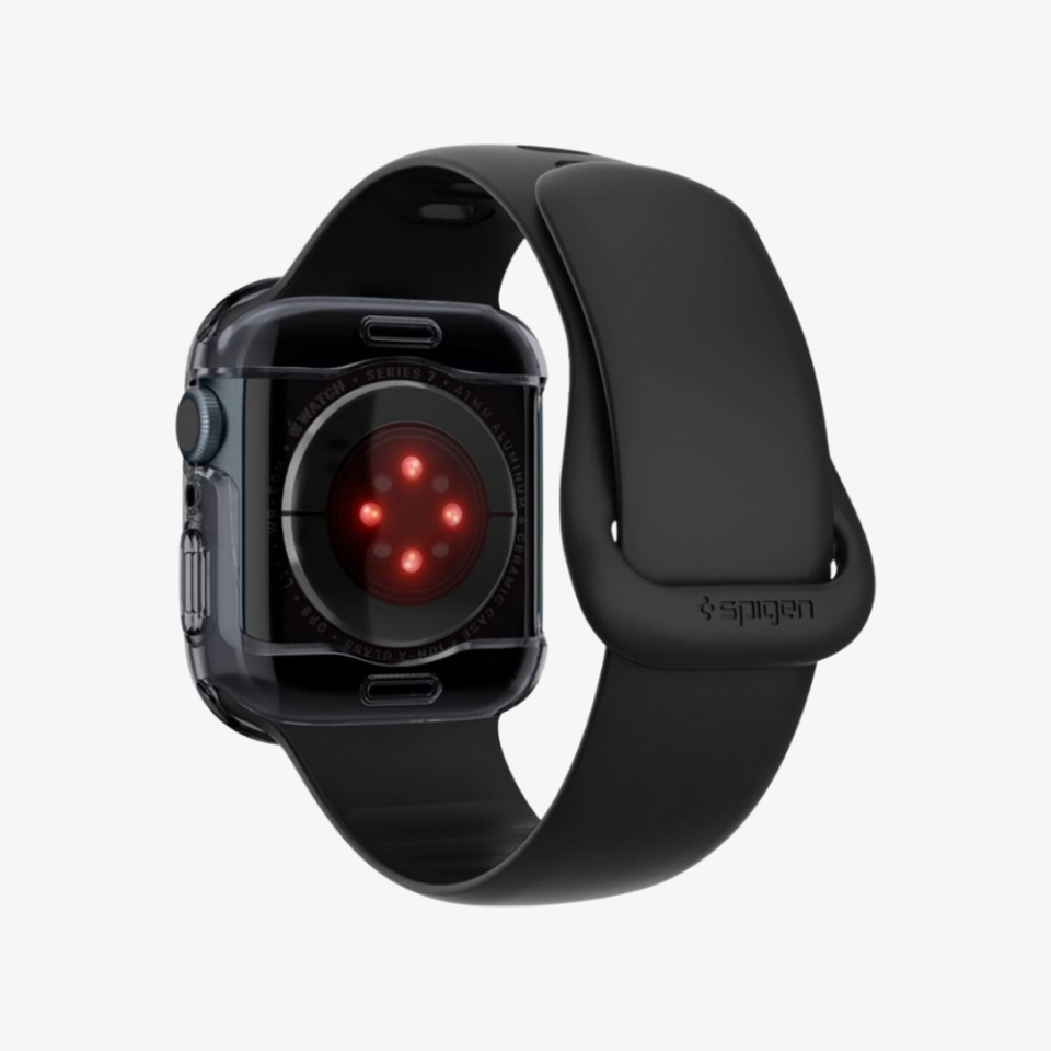 Apple Watch Seri (45mm) Kılıf & Kayış, Spigen Metal Fit Pro Graphite
