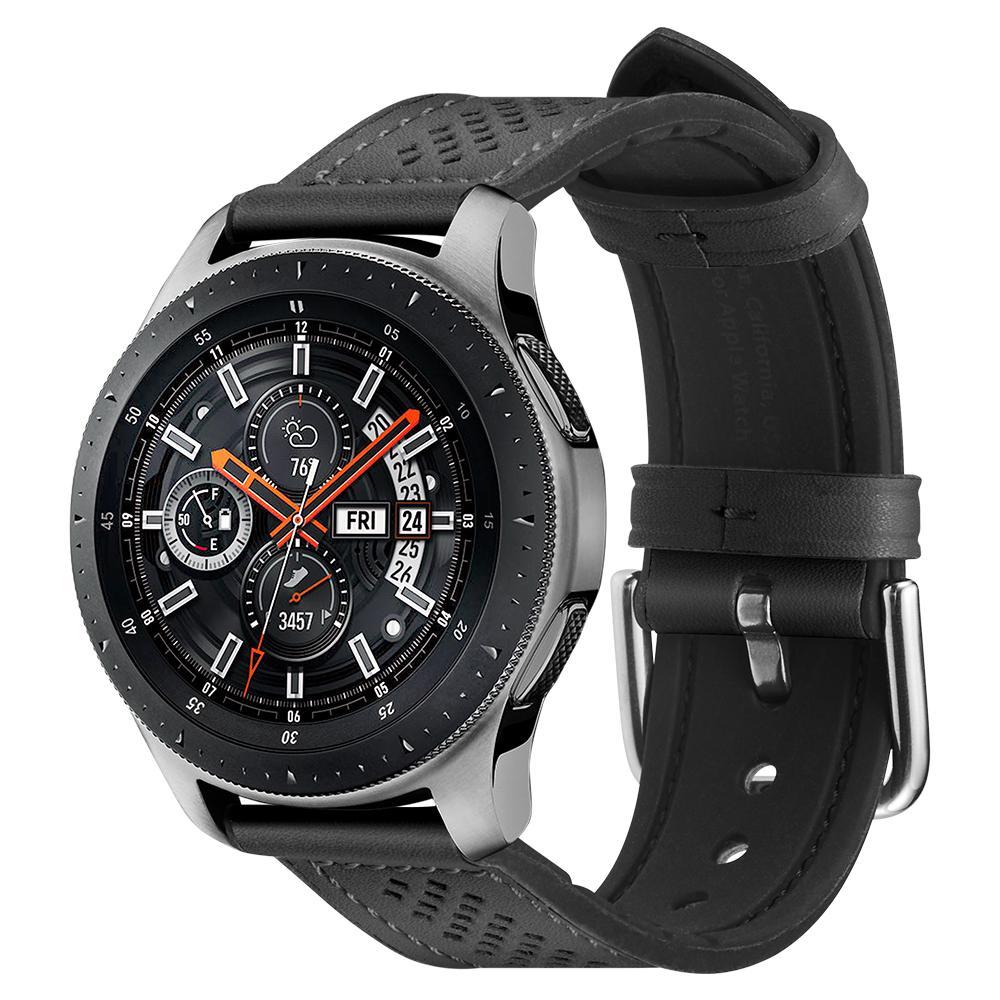 Galaxy Watch 3 (45mm / 46mm) Kayış Kordon, Spigen Band Retro Fit (22mm) Black