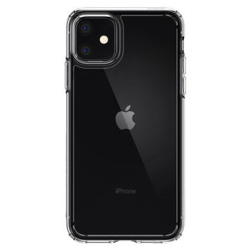 iPhone 11 Kılıf, Spigen Crystal Hybrid Crystal Clear