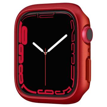 Apple Watch Seri 9/8/7 (45mm) Kılıf, Spigen Thin Fit Metallic Red