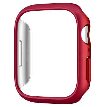 Apple Watch Seri 9/8/7 (45mm) Kılıf, Spigen Thin Fit Metallic Red