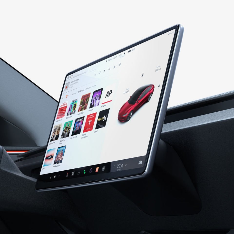 Spigen Tesla Model 3 (2024 model) ile Uyumlu Cam Ekran Koruyucu, Spigen EZ Fit GLAS.tR Anti-Glare