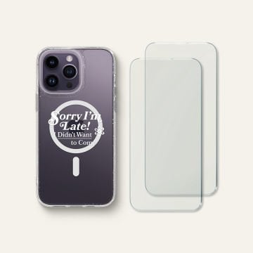 iPhone 14 Pro Kılıf, Ciel by Shine Mag Clear Glitter Unapologetic (MagSafe Uyumlu) Crystal Mint