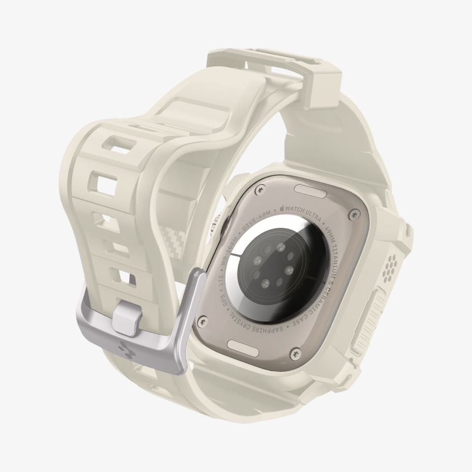 Apple Watch Ultra 2 / Ultra (49 mm) Kılıf, Spigen Rugged Armor Pro Dune Beige