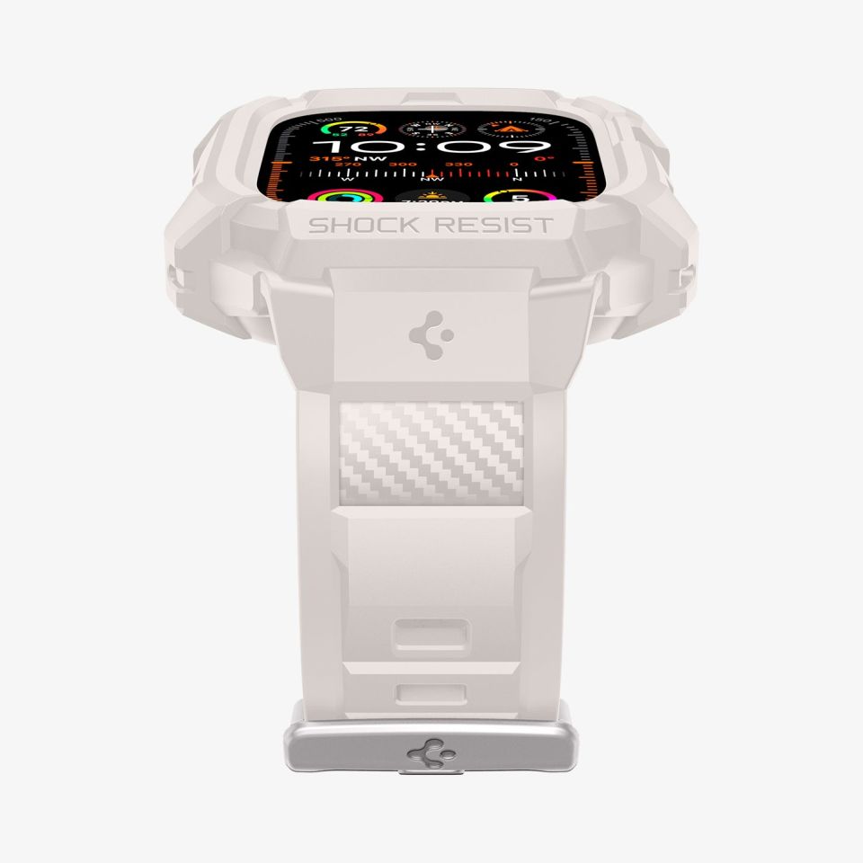 Apple Watch Ultra 2 / Ultra (49 mm) Kılıf, Spigen Rugged Armor Pro Dune Beige