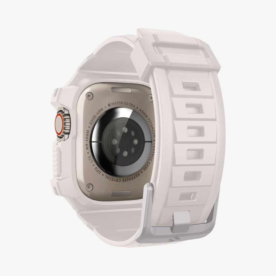 Apple Watch Ultra 2 / Ultra (49 mm) Kılıf, Spigen Rugged Armor Pro Dune Beige