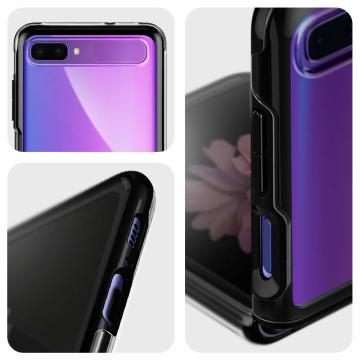 Galaxy Z Flip Kılıf, Spigen Ultra Hybrid Midnight Black