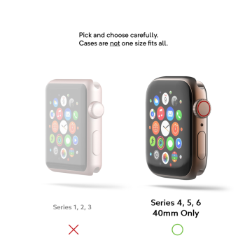 Apple Watch Seri (40mm) Kılıf, Caseology Nero Black