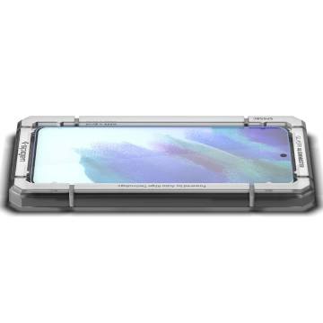 Galaxy S21 FE Ekran Koruyucu, Spigen Kolay Kurulum Glas.tR AlignMaster Full Cover (1 Adet) Black