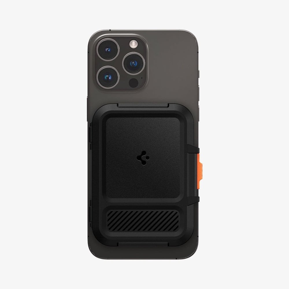 Spigen MagSafe ile Uyumlu 6 Kart Hazneli Cüzdan (iPhone 15/14/13/12 Serisi için) Lock Fit Wallet Black