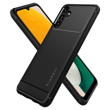 Galaxy A04s / A13 5G Kılıf, Spigen Rugged Armor Matte Black