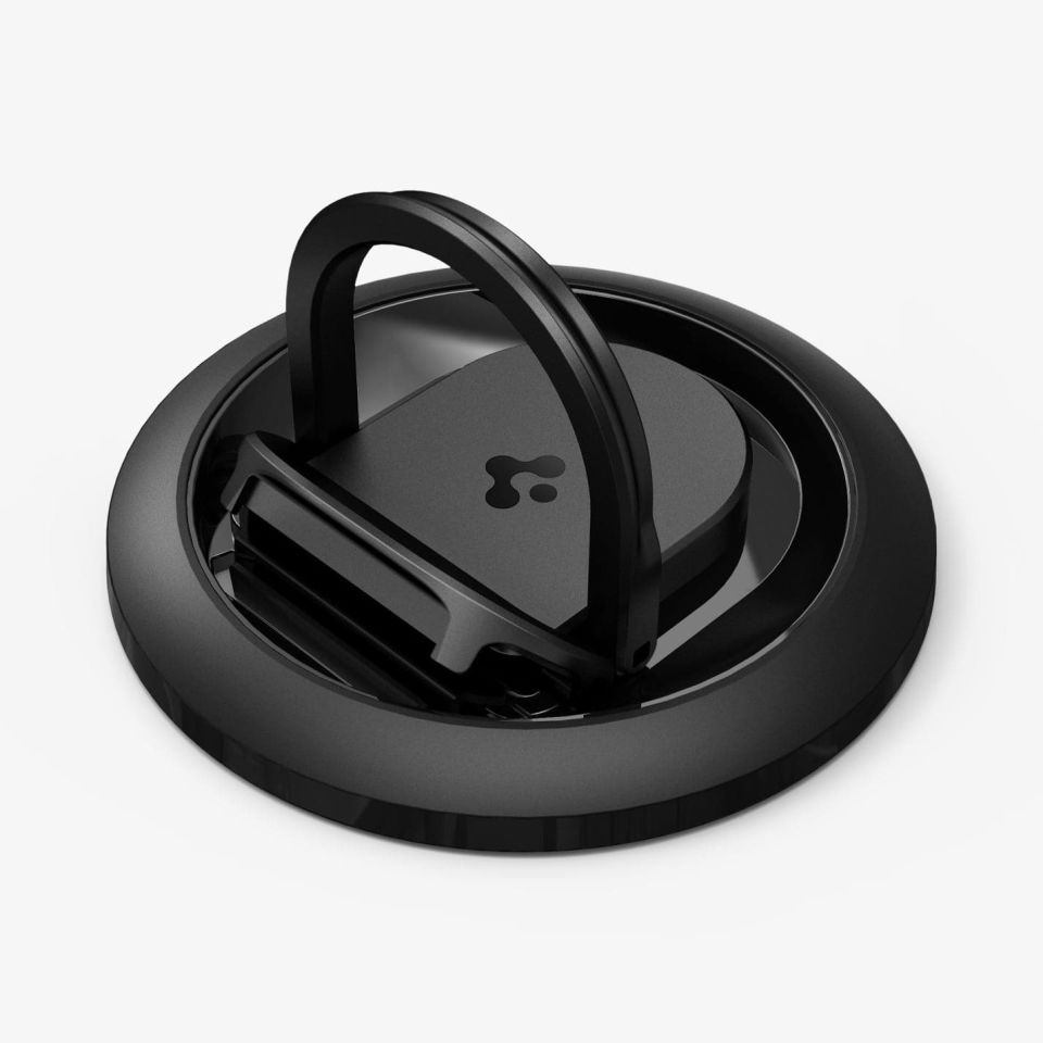 Spigen MagFit O-Mag Ring Manyetik Telefon & Webcam Tutucu MagSafe iPhone 15 / 14 / 13 / 12 Serisi ile Uyumlu Black