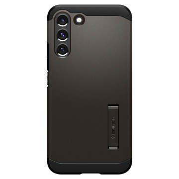 Galaxy S22 5G Kılıf, Spigen Tough Armor Military Grade Gunmetal