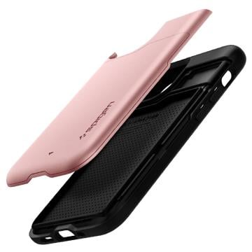 iPhone 12 Mini Kılıf, Spigen Slim Armor CS Wallet Rose Gold