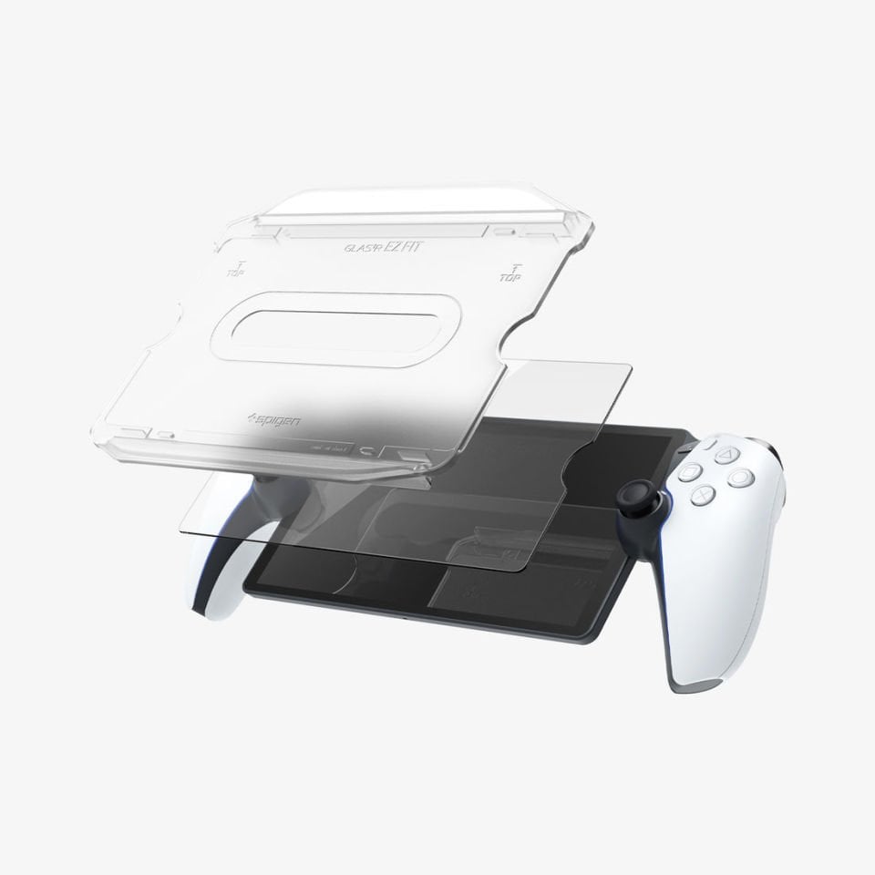 Spigen PlayStation Portal Remote Player ile Uyumlu Cam Ekran Koruyucu Kolay Kurulum Glas.tR EZ Fit (1 Adet)
