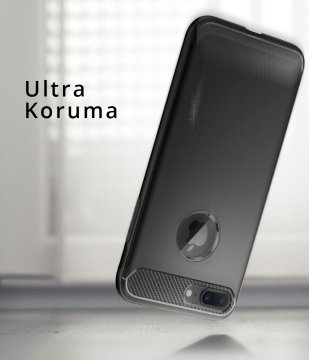 iPhone 7 Plus / iPhone 8 Plus Kılıf, Spigen Rugged Armor Black