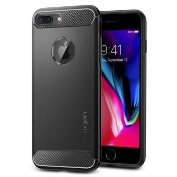 iPhone 7 Plus / iPhone 8 Plus Kılıf, Spigen Rugged Armor Black