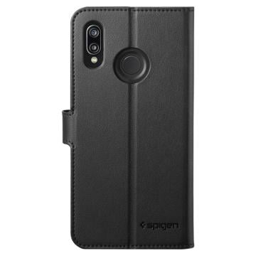 Huawei P20 Lite / Nova 3e Kılıf, Spigen Wallet S Cüzdan Black