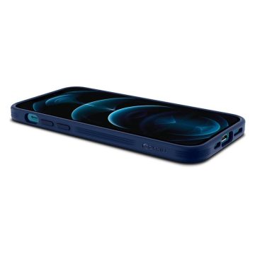 iPhone 12 / iPhone 12 Pro Kılıf, Spigen Ciel by Cyrill Leather Brick (Deri) Navy