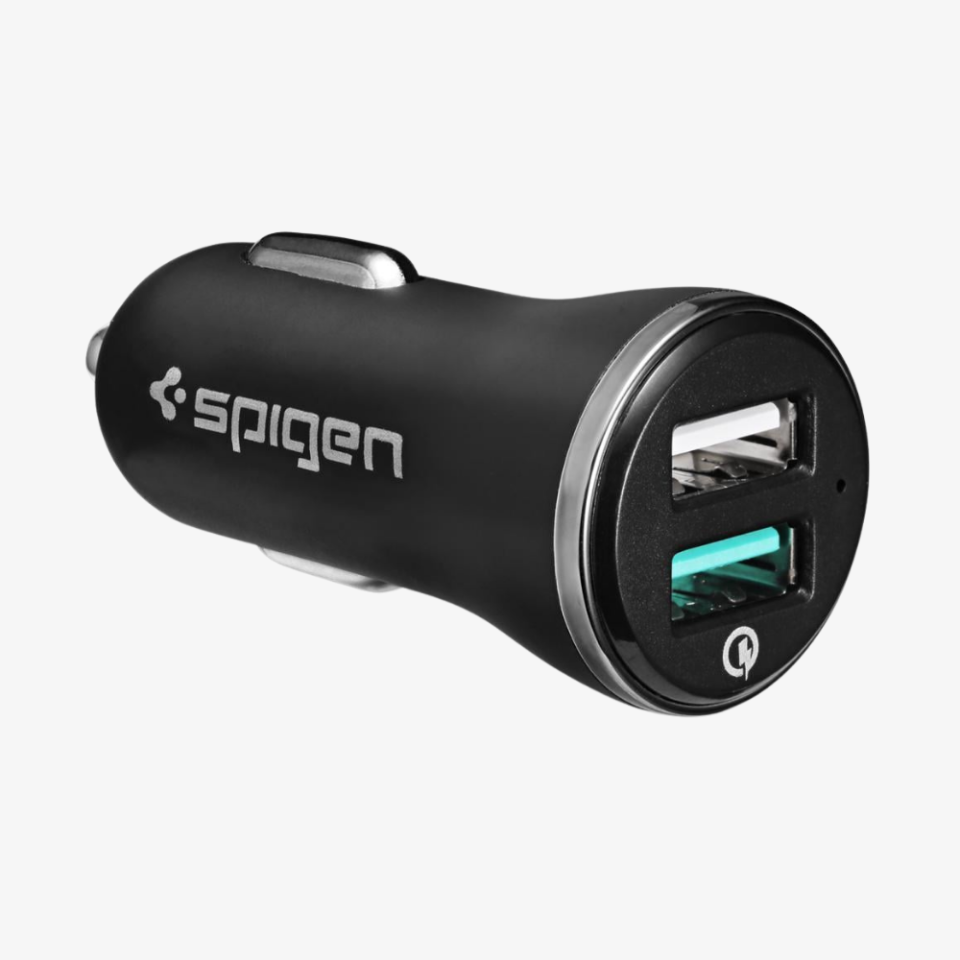 Spigen F27QC Hızlı Şarj 3.0 Araç Şarjı Çift Giriş USB QC 3.0 Qualcomm