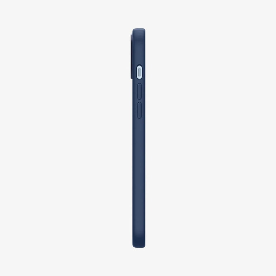 iPhone 14 Plus Kılıf, Spigen Silicone Fit MagFit (MagSafe Uyumlu) Navy Blue