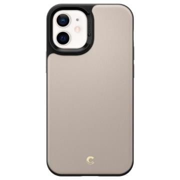 iPhone 12 Mini Kılıf, Spigen Ciel by Cyrill Leather Brick (Deri) Stone