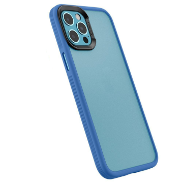 iPhone 12 Pro Max Kılıf, Spigen Ciel by Cyrill Color Brick Linen Blue