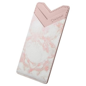 Spigen Ciel by Cyrill Shine Wallet Kartlık Cüzdan 3M Sticker Yapışkanlı Universal (Tüm Cihazlarla Uyumlu) Pink Marble