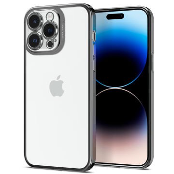 iPhone 14 Pro Max Kılıf, Spigen Optik Crystal Chrome Gray