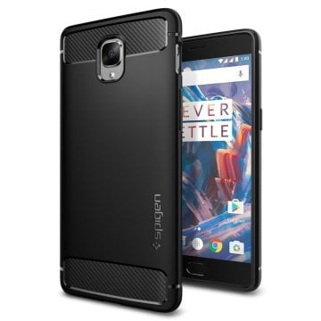 OnePlus 3 / 3T Kılıf, Spigen Rugged Armor Black