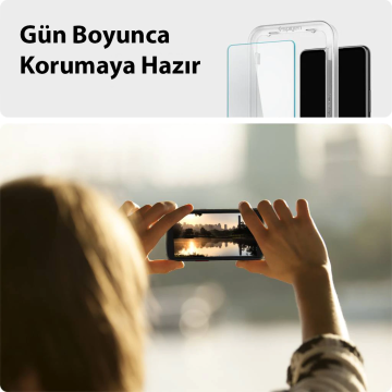 Galaxy A53 Cam Ekran Koruyucu, Spigen Kolay Kurulum AlignMaster GLAS.tR (2 Adet)