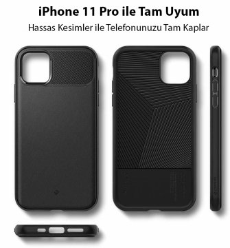 iPhone 11 Pro Kılıf, Caseology Vault Matte Black