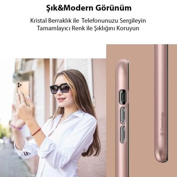 iPhone 11 Pro Max Kılıf, Caseology Skyfall Rose Gold
