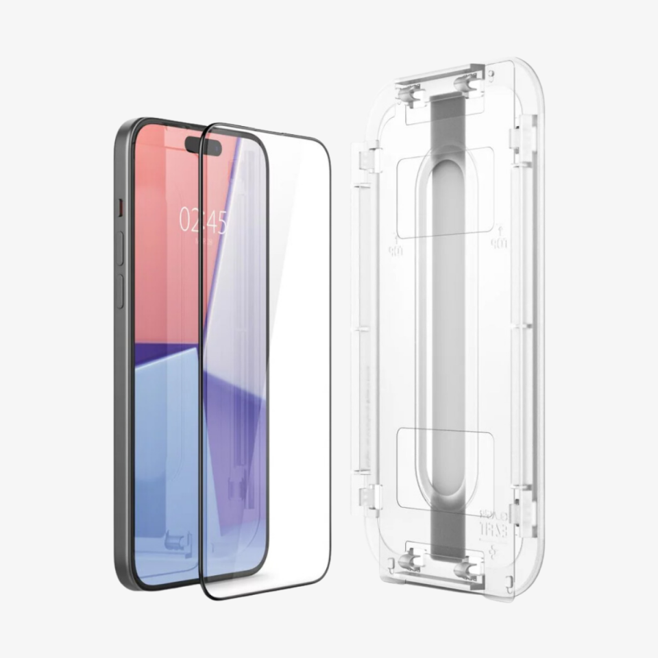 iPhone 15 Cam Ekran Koruyucu Kolay Kurulum, Spigen Glas.tR EZ Fit FCB HD (1 adet)