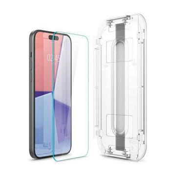 iPhone 15 Cam Ekran Koruyucu Kolay Kurulum, Spigen Glas.tR EZ Fit HD (1 adet)