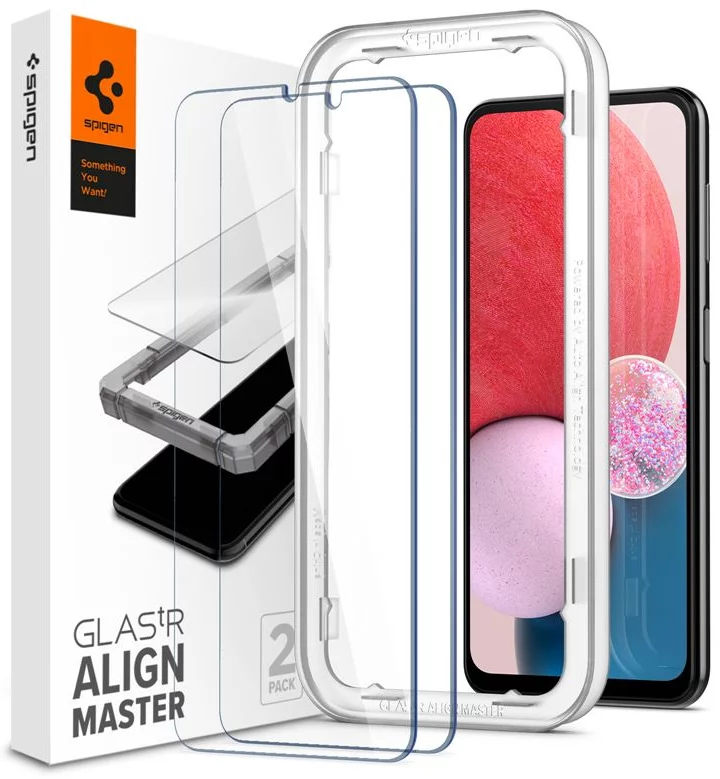 Galaxy A13 Cam Ekran Koruyucu, Spigen Kolay Kurulum AlignMaster GLAS.tR (2 Adet)