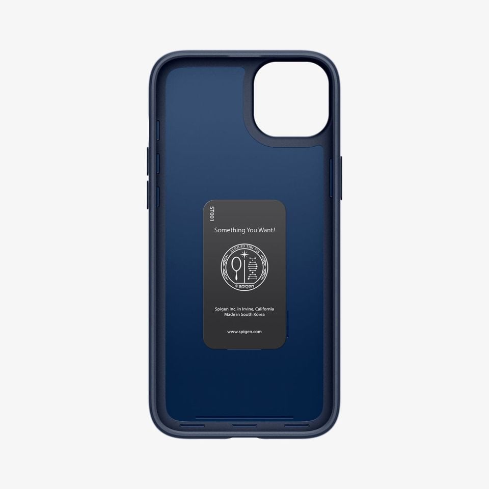 iPhone 15 Plus Kılıf, Spigen Thin Fit Navy Blue