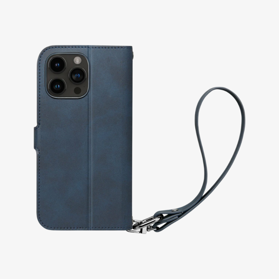 iPhone 15 Pro Kılıf, Spigen Wallet S Pro Navy