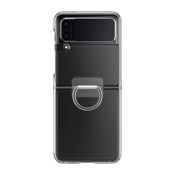 Galaxy Z Flip 4 Kılıf, Spigen Thin Fit Ring My Sketch Crystal Clear