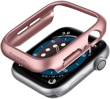 Apple Watch Serisi (40mm) Kılıf, Spigen Thin Fit Rose Gold