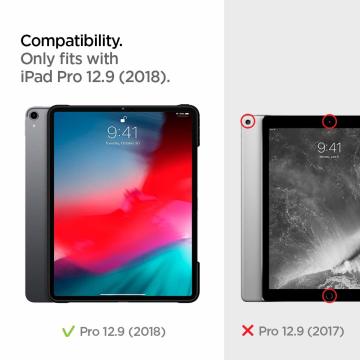 iPad Pro 12.9'' (2018) Kılıf, Spigen Tough Armor Black
