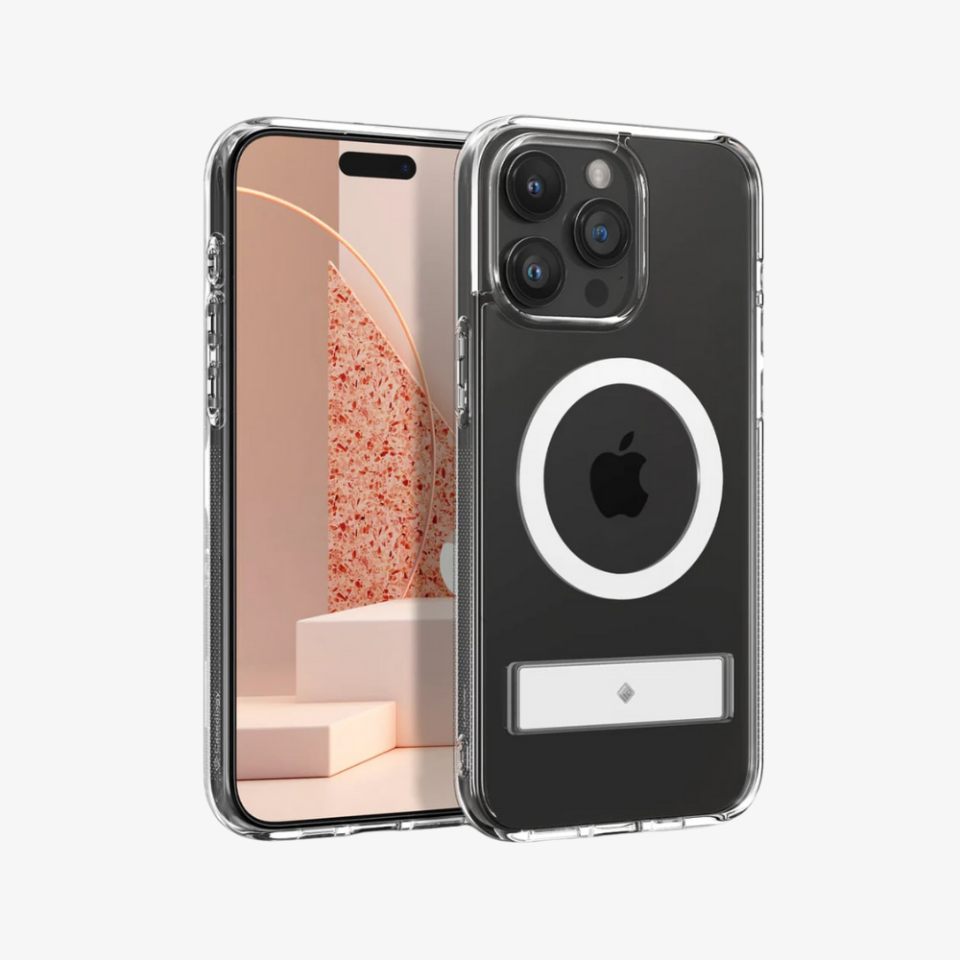 iPhone 15 Pro Max Kılıf, Caseology Capella Mag (MagSafe Uyumlu) Clear White
