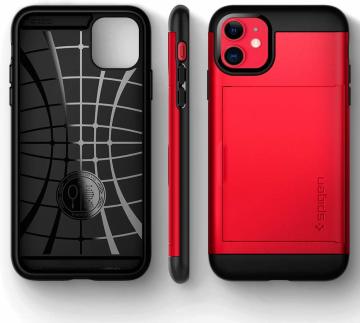 iPhone 11 Kılıf, Spigen Slim Armor CS Red