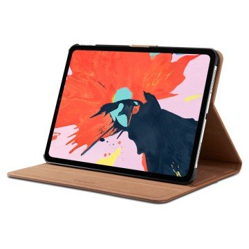 iPad Pro 11'' (2018) Kılıf, Spigen Stand Folio Brown