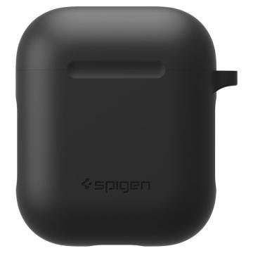 Spigen Apple AirPods 2/1 Nesil Uyumlu Kılıf Silicone Fit (Silikon) Black